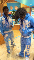 Sky Blue Flare Sweats - UP4HOURS