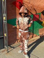 Sky Brown Flare Sweats - UP4HOURS