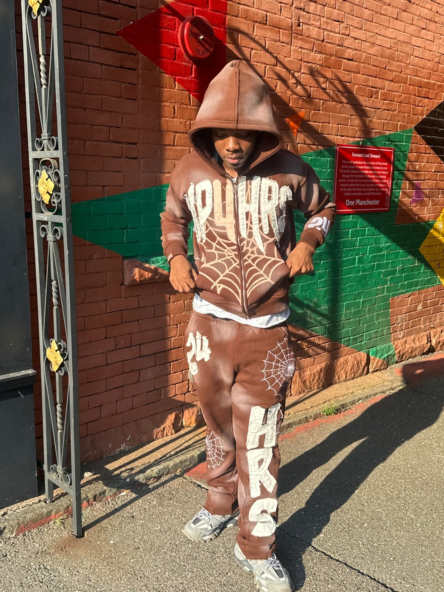 Sky Brown Flare Sweats - UP4HOURS